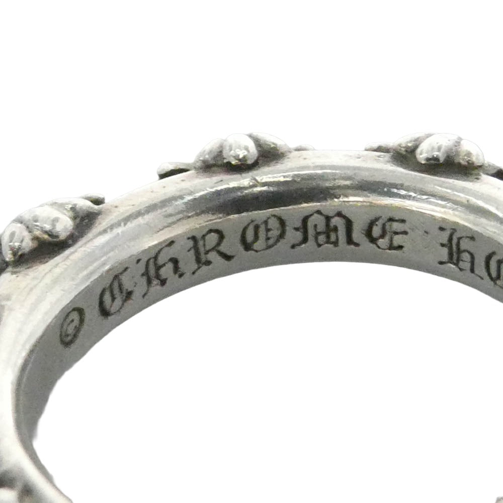 CHROME HEARTS クロムハーツ（原本無） CROSS BAND クロスバンド リング シルバー系 19号【中古】