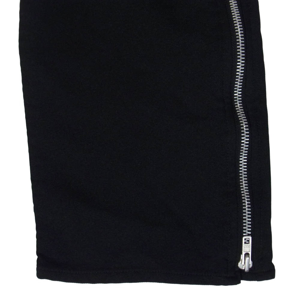 BLACK COMME des GARCONS ブラックコムデギャルソン 24SS 1M-P003 製品後加工 エステルギャバジン サイドジップ パンツ ブラック系 L【中古】