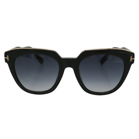 TOM FORD トムフォード TF686-F HALEY アジアンフィット ブルーグラデーションレンズ サングラス アイウェア ブラック系 53□21 140【中古】