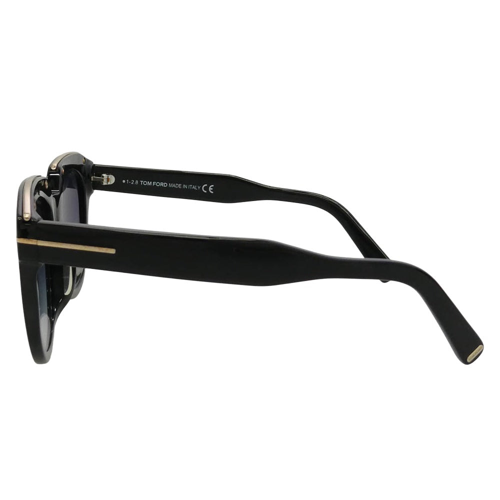 TOM FORD トムフォード TF686-F HALEY アジアンフィット ブルーグラデーションレンズ サングラス アイウェア ブラック系 53□21 140【中古】 TOM FORD トムフォード TF686-F HALEY アジアンフィット ブルー