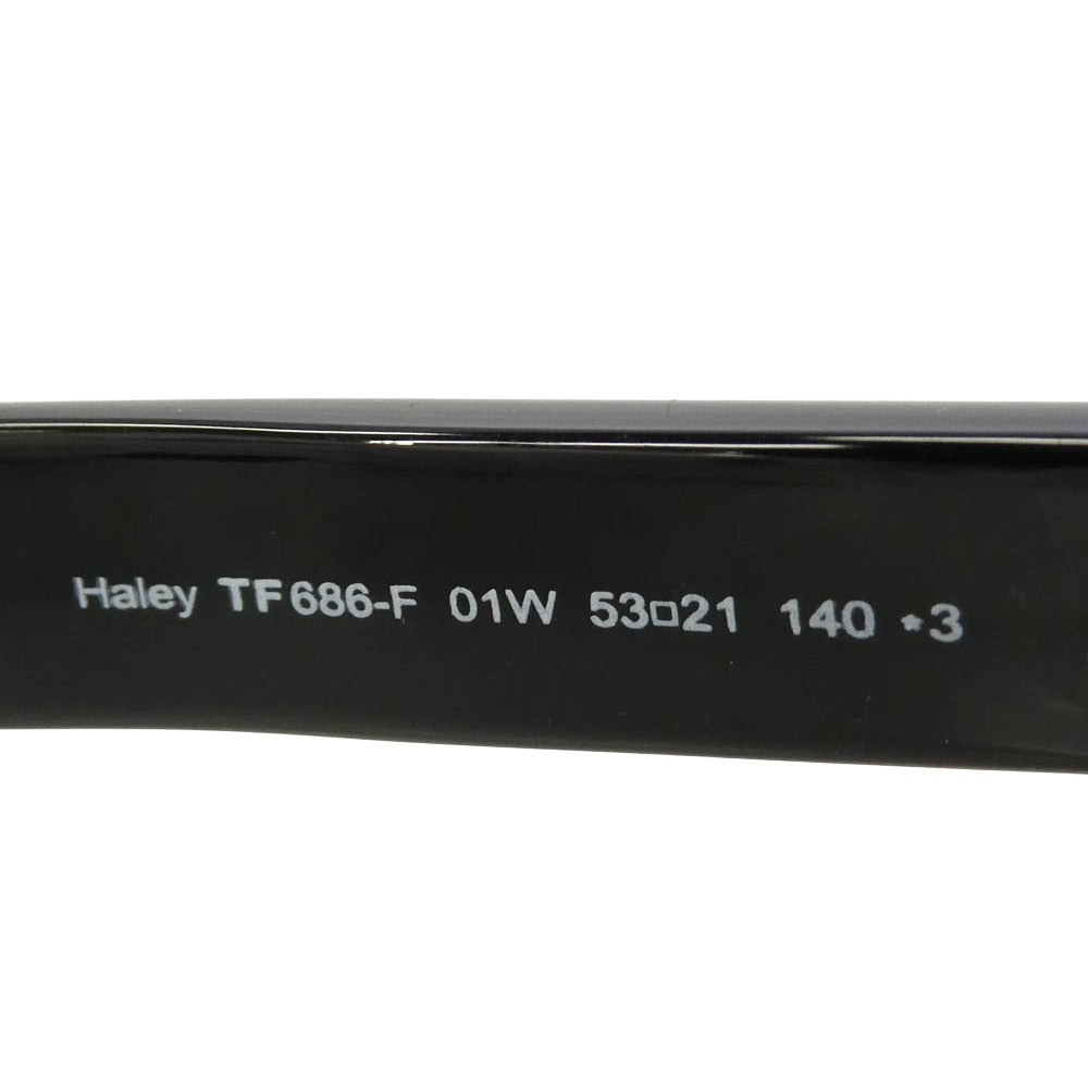 TOM FORD トムフォード TF686-F HALEY アジアンフィット ブルーグラデーションレンズ サングラス アイウェア ブラック系 53□21 140【中古】