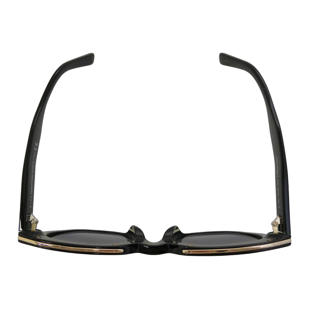 TOM FORD トムフォード TF686-F HALEY アジアンフィット ブルーグラデーションレンズ サングラス アイウェア ブラック系 53□21 140【中古】