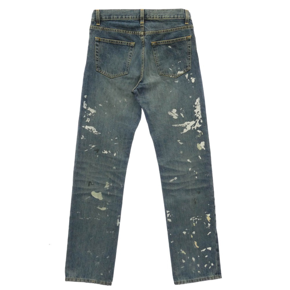 HELMUT LANG ヘルムートラング 本人期 アーカイブ 1998 CLASSIC CUT PAINTER JEAN クラシック カット ペインター ジーンズ デニムパンツ インディゴブルー系 32【中古】