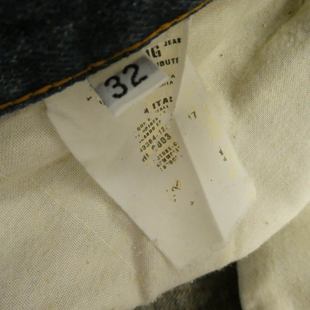 HELMUT LANG ヘルムートラング 本人期 アーカイブ 1998 CLASSIC CUT PAINTER JEAN クラシック カット ペインター ジーンズ デニムパンツ インディゴブルー系 32【中古】