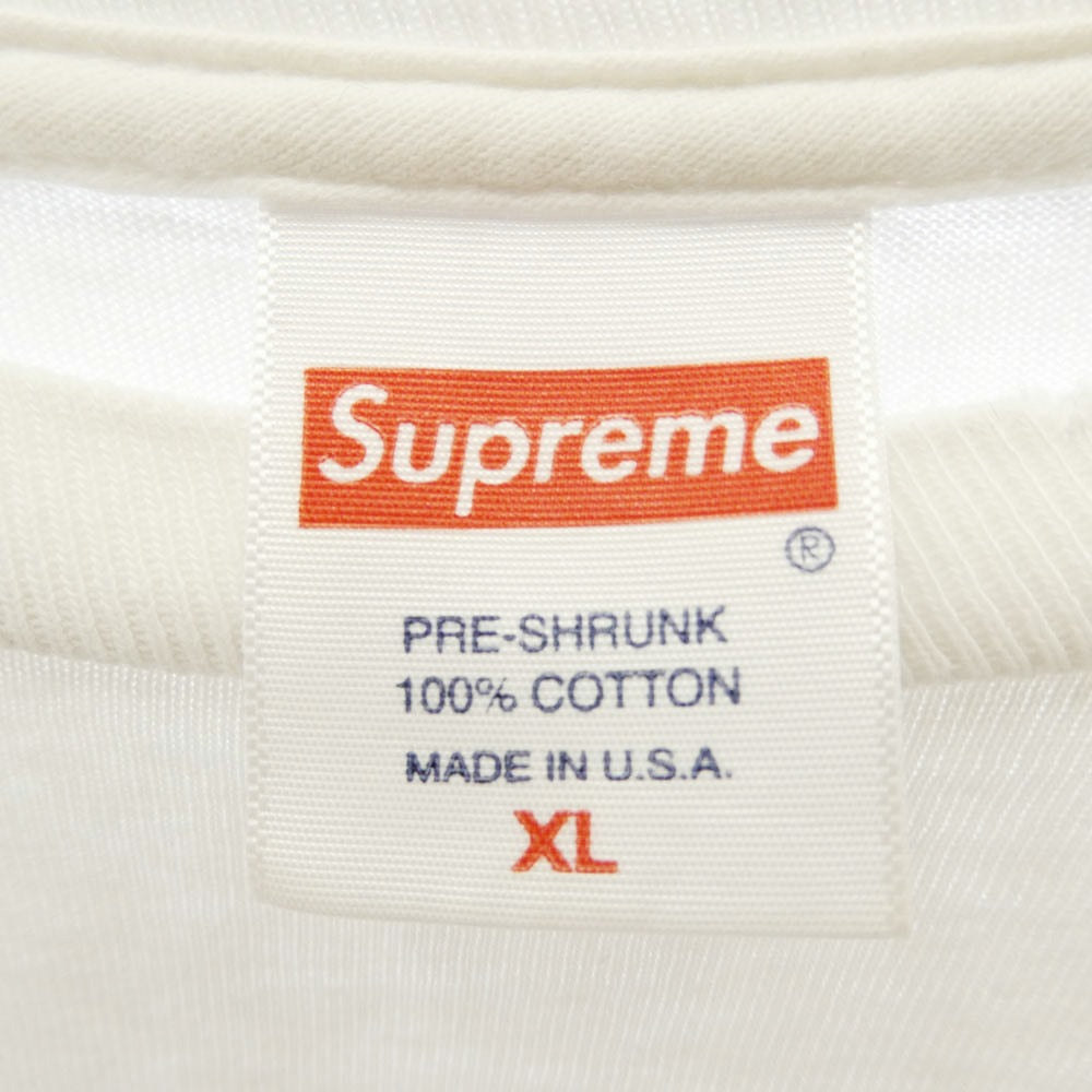 Supreme シュプリーム 20AW Nuova York Tee ヌオーヴァ ヨーク プリント 半袖 Tシャツ ホワイト系 XL【中古】