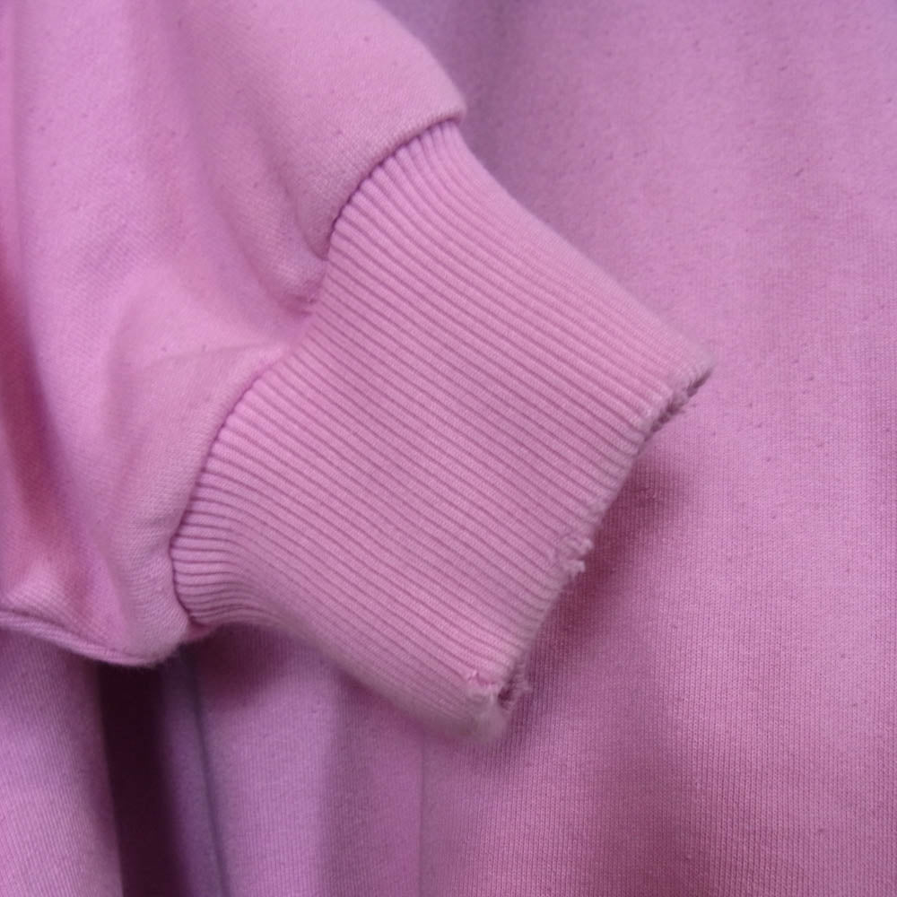 ACNE STUDIOS アクネストゥディオズ 24SS FN-UX-SWEA000020 STOCKHOLM 1996 Logo Hoodie Sweater ダメージ加工 汚れ加工 ロゴ フーディ スウェット パーカー ピンク系 S【中古】