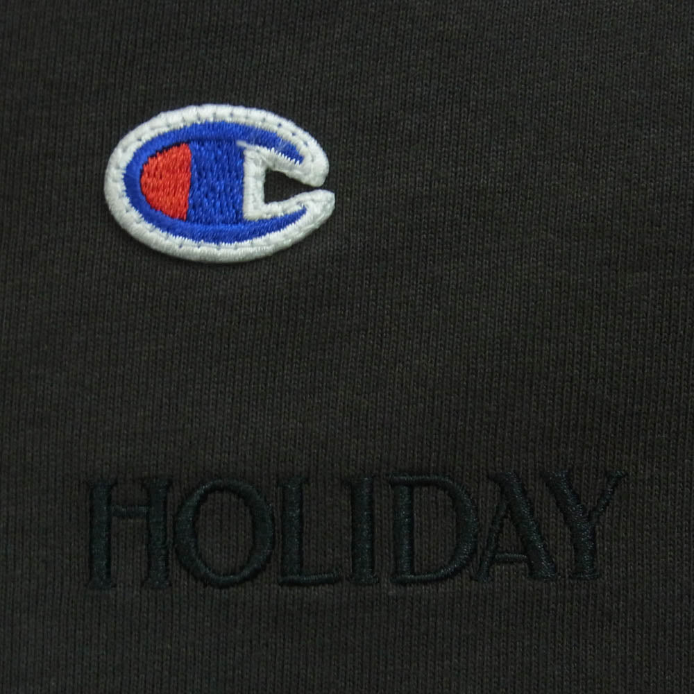 Champion チャンピオン JOURNAL STANDARD ジャーナルスタンダード 別注 Sweat Pants HOLIDAY スウェット パンツ ブラック系 オフブラック F【美品】【中古】