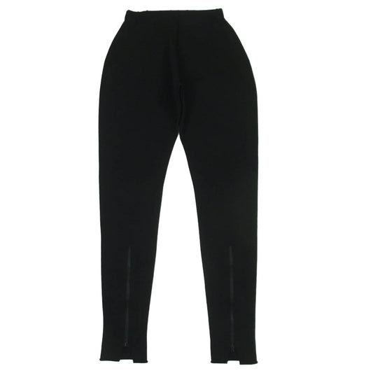 Y's Yohji Yamamoto ワイズ ヨウジヤマモト YG-K17-086 裾ジップ ニット パンツ 日本製 ブラック系 2【中古】