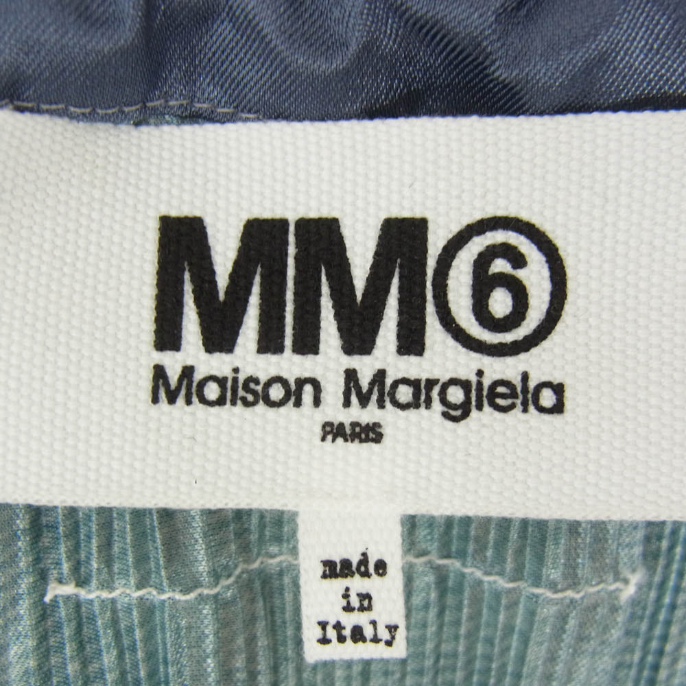 MAISON MARTIN MARGIELA メゾンマルタンマルジェラ S52DL0173 MM6 エムエムシックス プルオーバー スモック ブラウス ブルー系 38【中古】