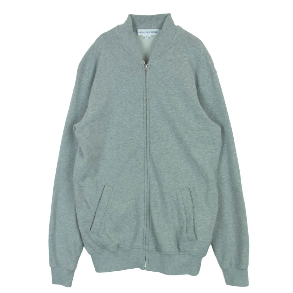COMME des GARCONS コムデギャルソン 21aw FH-T002 SHIRT シャツ KAWS カウズ ジップアップ スウェット ジャケット グレー系 M【中古】