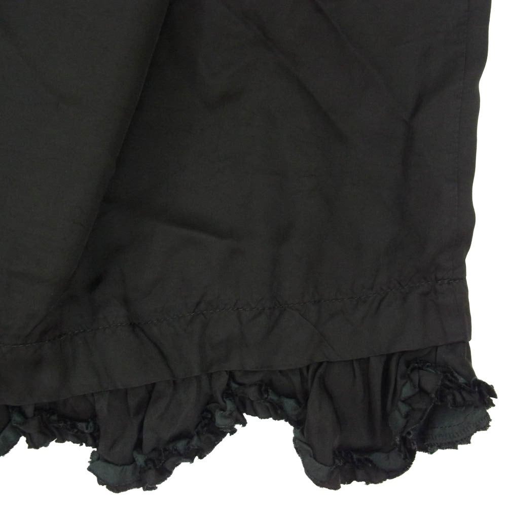 tricot COMME des GARCONS トリココムデギャルソン AD2018 フリル イージー キュプラ 日本製 ロング スカート ブラック系 M【中古】