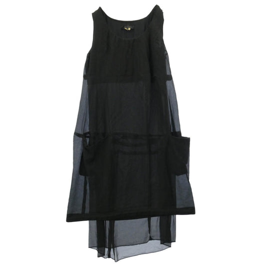 COMME des GARCONS コムデギャルソン RG-O008 AD2020 コムコム 製品加工 ドレス ノースリーブ ワンピース ブラック系 M【中古】
