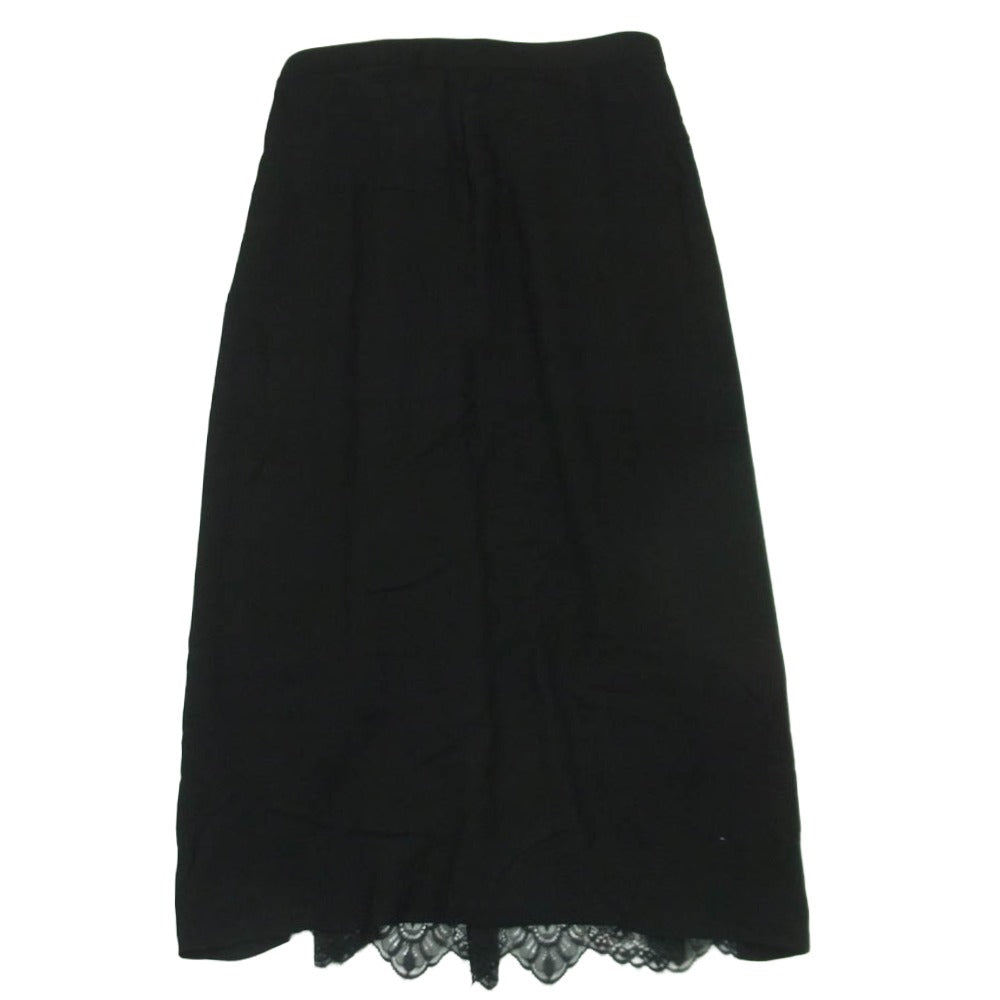 Y's Yohji Yamamoto ワイズ ヨウジヤマモト 18ss YW-S02-801 レース ラップ 巻き スカート ブラック系 2【極上美品】【中古】