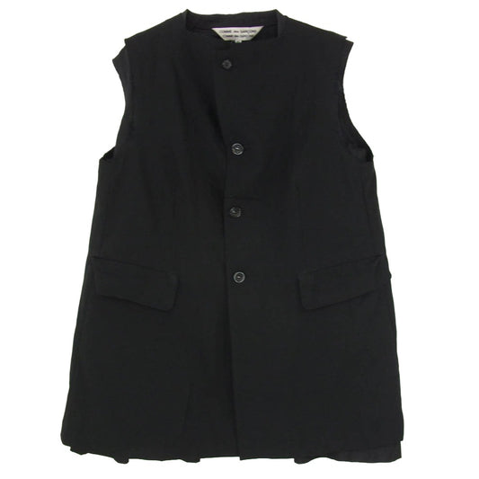 COMME des GARCONS コムデギャルソン RS-J022 AD2016 コムコム レイヤード カットオフ ベスト ジレ ブラック系 M【中古】