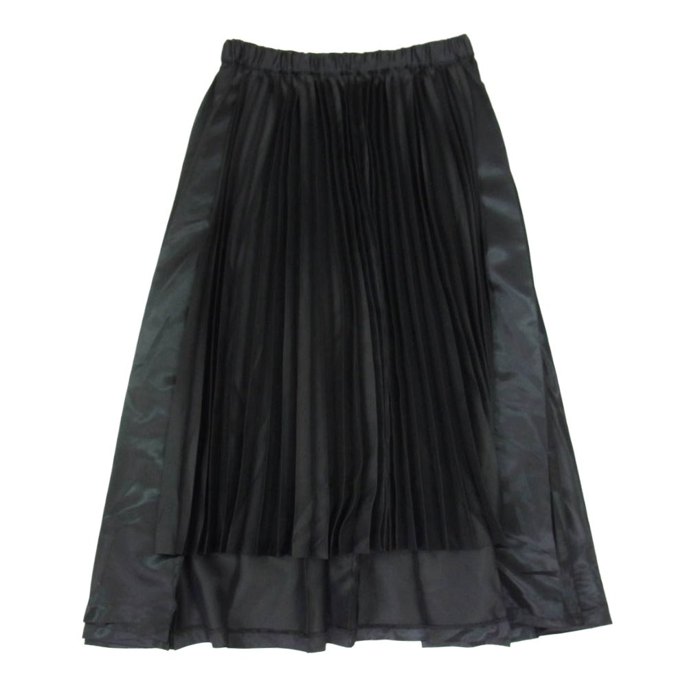 BLACK COMME des GARCONS ブラックコムデギャルソン 1G-S001 AD2022 エステル プリーツ イージー ロング スカート ブラック系 M【中古】