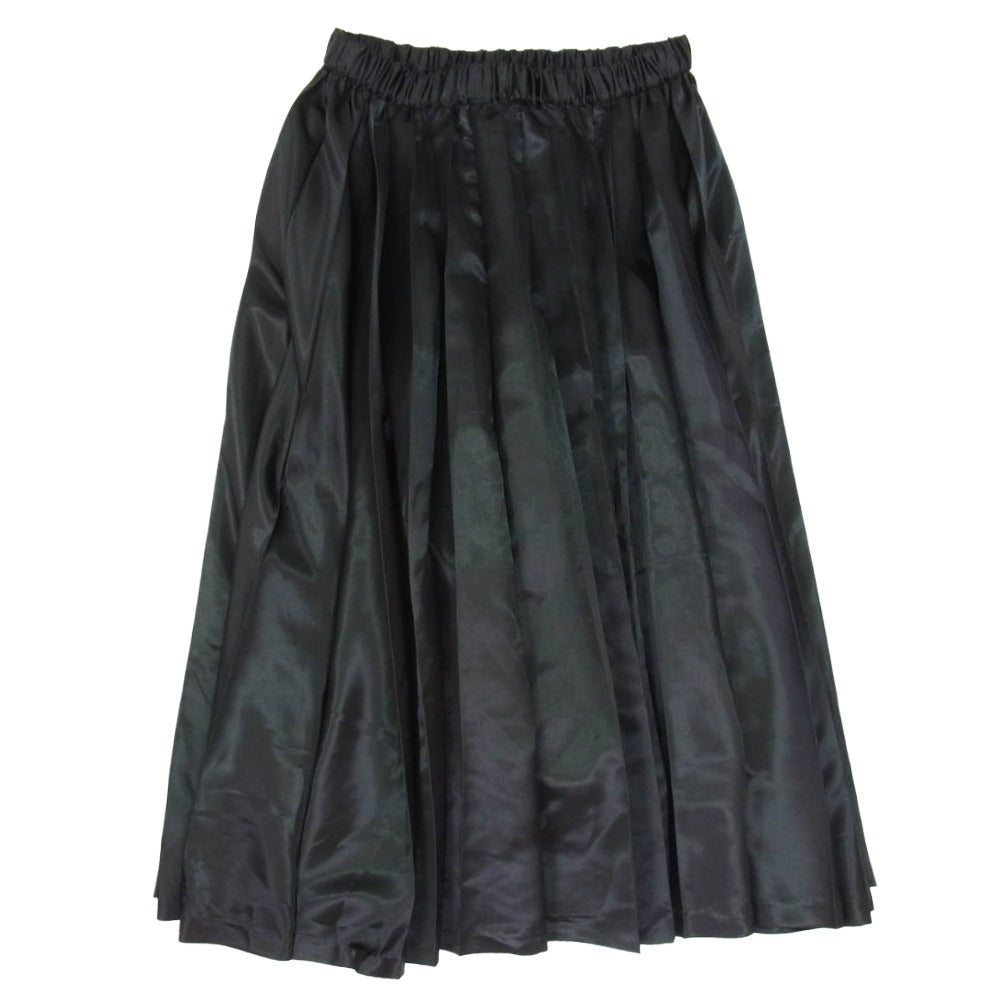 BLACK COMME des GARCONS ブラックコムデギャルソン 1G-S001 AD2022 エステル プリーツ イージー ロング スカート ブラック系 M【中古】