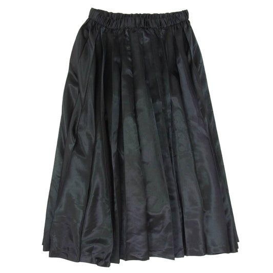 BLACK COMME des GARCONS ブラックコムデギャルソン 1G-S001 AD2022 エステル プリーツ イージー ロング スカート ブラック系 M【中古】