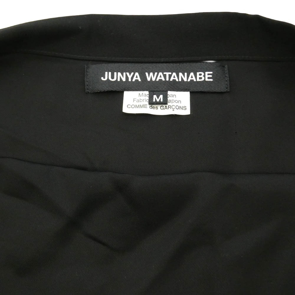 JUNYA WATANABE COMME des GARCONS ジュンヤワタナベコムデギャルソン 22SS JI-O055 ドレープ箔 ブラウス 変形 ワンピース ブラック系 M【中古】