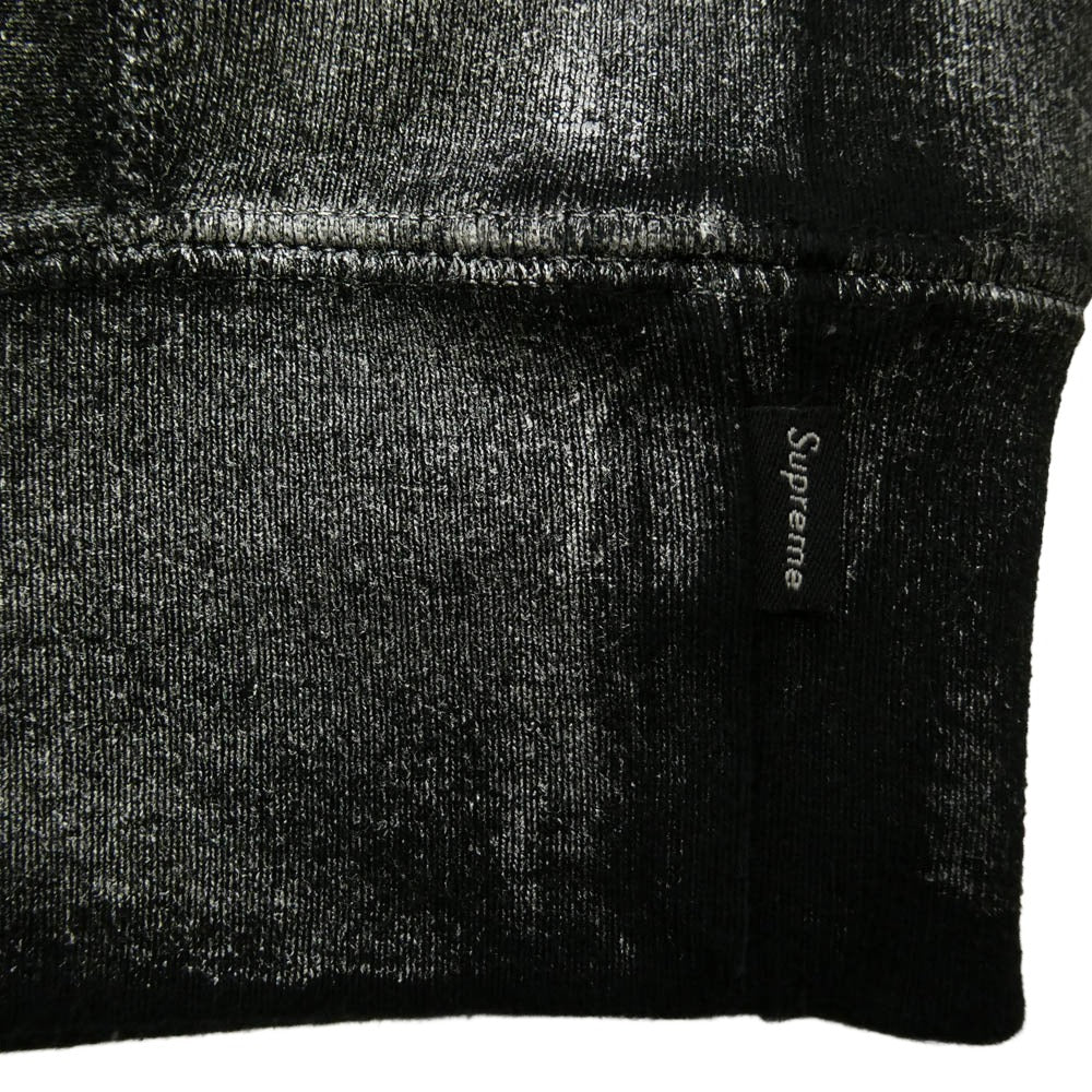 Supreme シュプリーム MAISON MARGIELA メゾンマルジェラ × MM6 Maison Margiela エムエムシックス メゾンマルジェラ 24SS Foil Box Logo Hooded Sweatshirt フォイル ボックスロゴ フーディー パーカー ブラック系 S【中古】