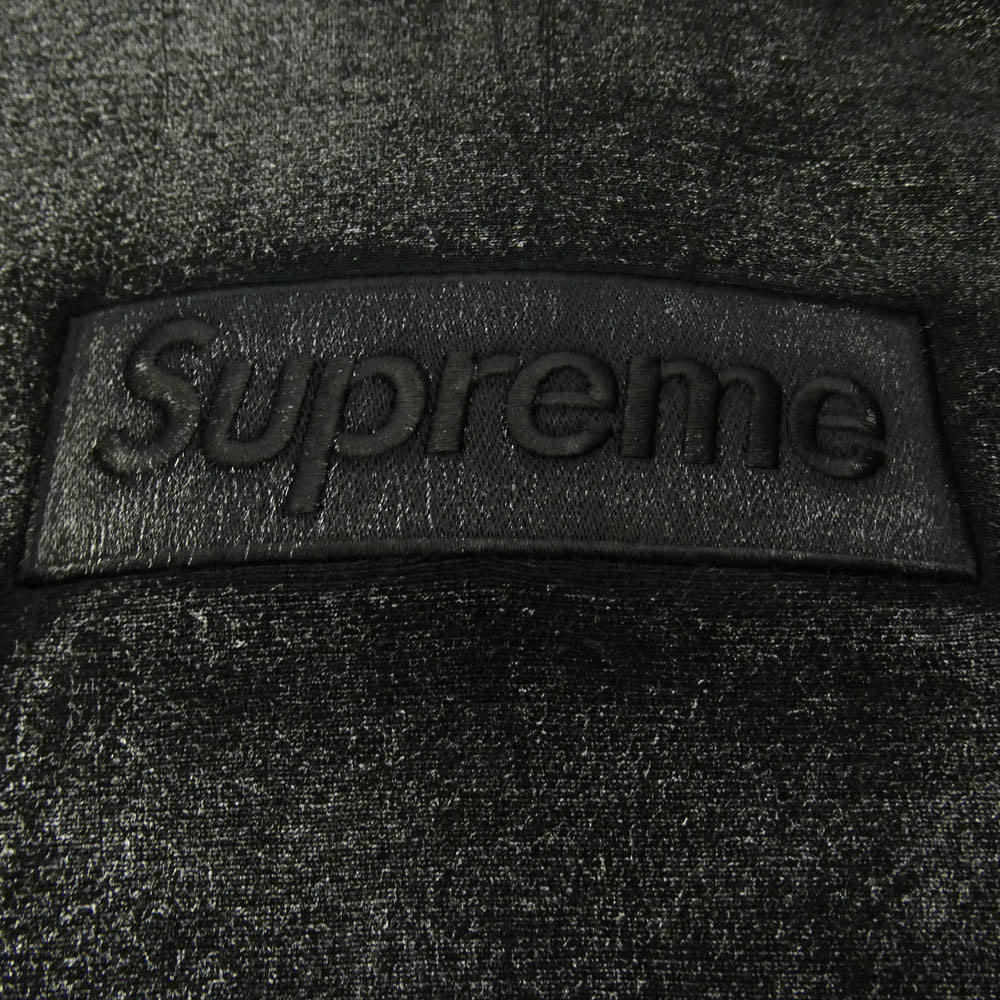 Supreme シュプリーム MAISON MARGIELA メゾンマルジェラ × MM6 Maison Margiela エムエムシックス メゾンマルジェラ 24SS Foil Box Logo Hooded Sweatshirt フォイル ボックスロゴ フーディー パーカー ブラック系 S【中古】
