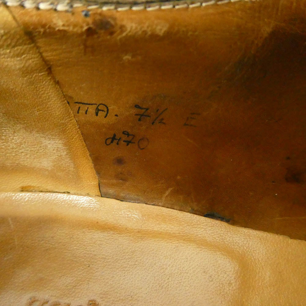 John Lobb ジョンロブ MATTA マッタ シングル モンクストラップ ビジネス シューズ ブラウン系 7.5E【中古】