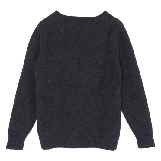 MARGARET HOWELL マーガレットハウエル 579-9260004 MERINO CASHMERE カシミヤ混 ウール ニット セーター ダークグレー系 L【中古】