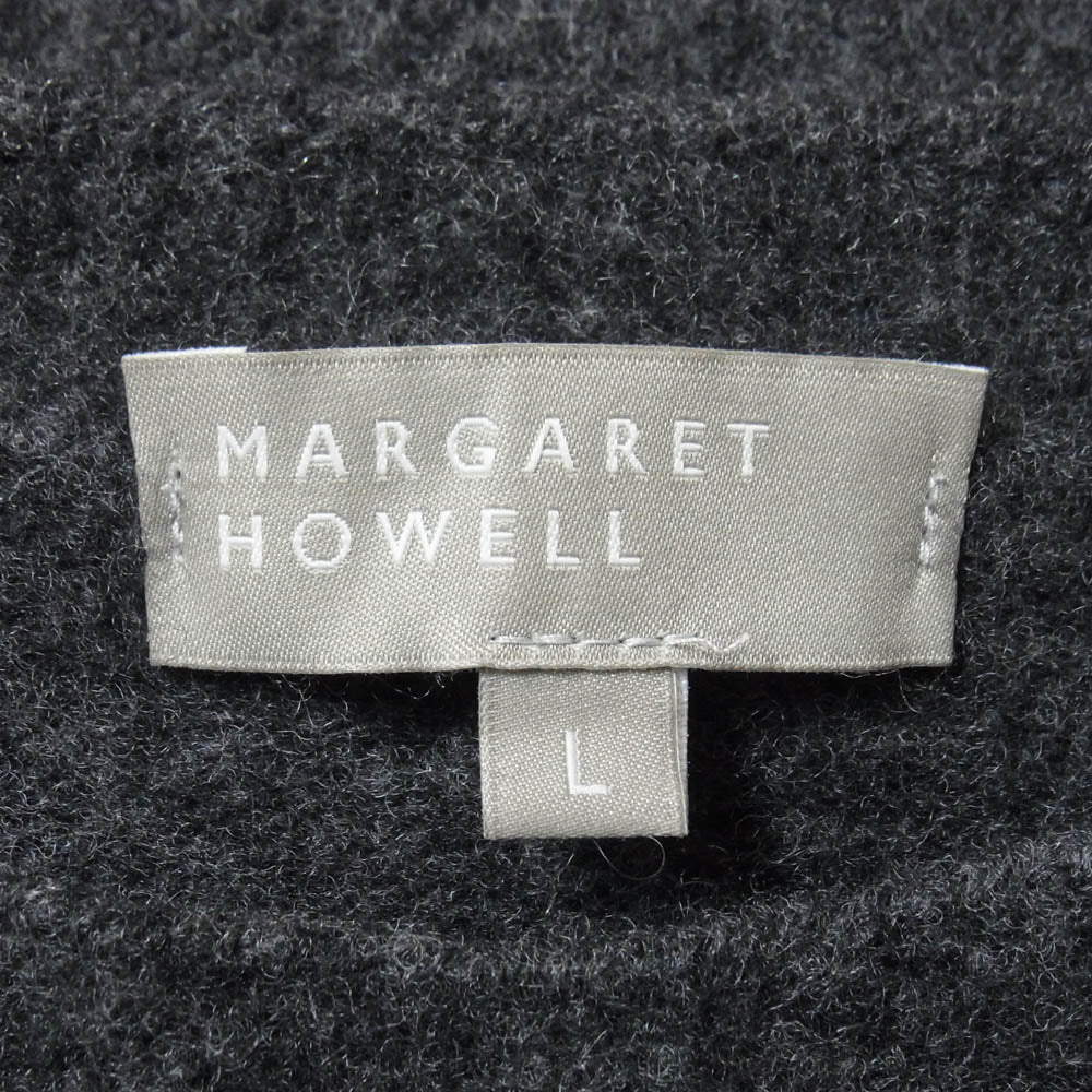 MARGARET HOWELL マーガレットハウエル 579-9260004 MERINO CASHMERE カシミヤ混 ウール ニット セーター ダークグレー系 L【中古】