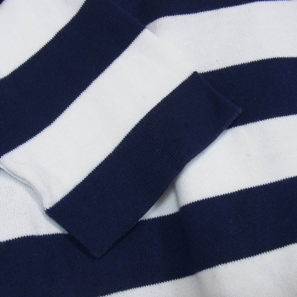 ダニエラグレジス gregis striped cotton jumper ボートネック ボーダー ニット ネイビー系 表記無し【中古】