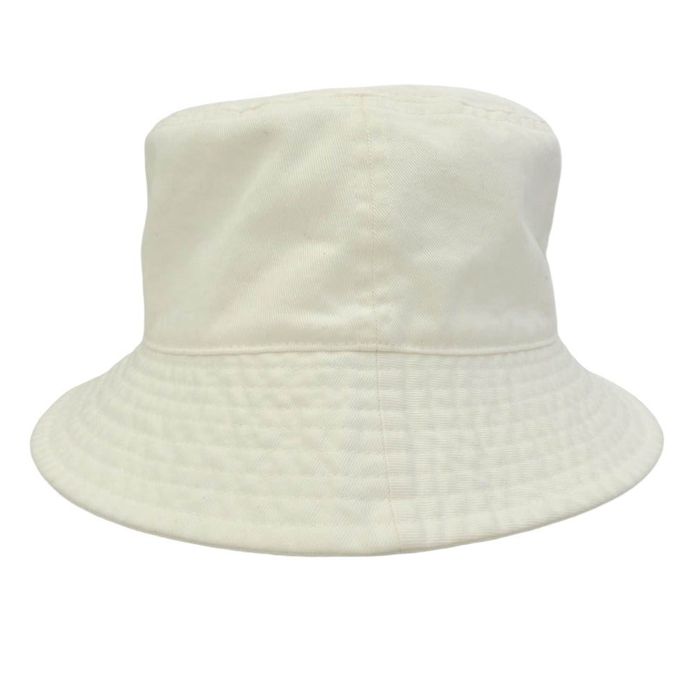 WACKO MARIA ワコマリア KANGOL カンゴール 26SS 26SS-WMA-HA01 WASHED BUCKET ウォッシュドコットン ロゴ刺繍 バケットハット 帽子 ホワイト系 L【中古】