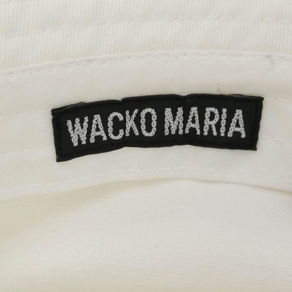WACKO MARIA ワコマリア KANGOL カンゴール 26SS 26SS-WMA-HA01 WASHED BUCKET ウォッシュドコットン ロゴ刺繍 バケットハット 帽子 ホワイト系 L【中古】