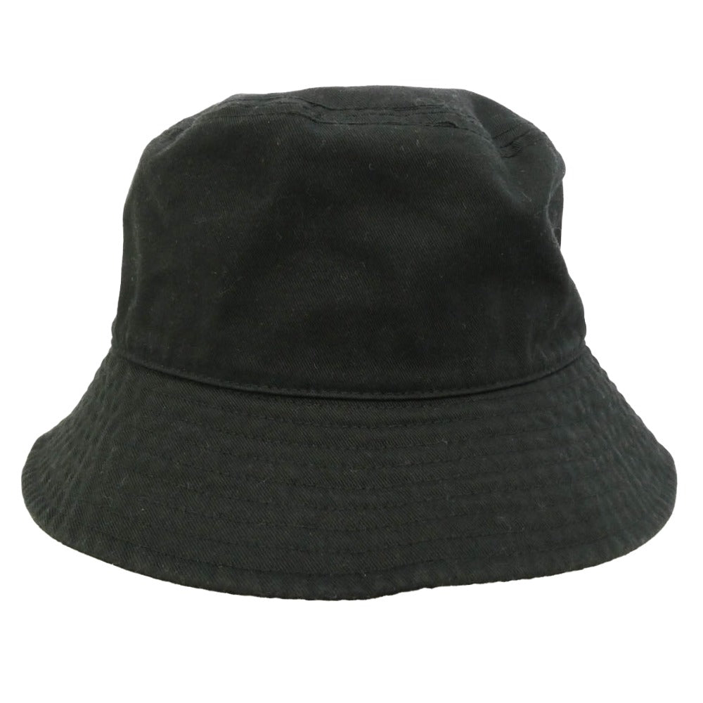 WACKO MARIA ワコマリア KANGOL カンゴール 26SS 26SS-WMA-HA01 WASHED BUCKET ウォッシュドコットン ロゴ刺繍 バケットハット 帽子 ブラック系 L【中古】