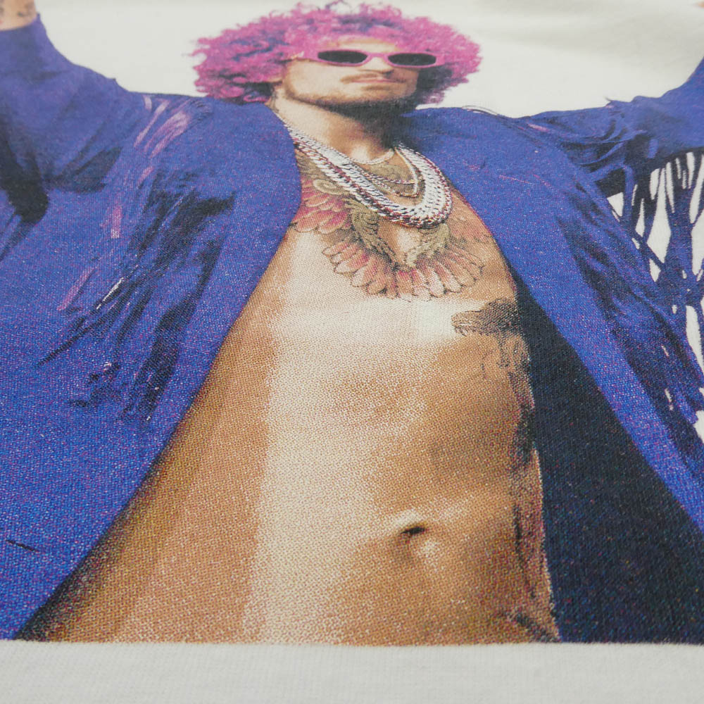 WACKO MARIA ワコマリア 26SS × UFC ユーエフシー WASHED HEAVY WEIGHT T-SHIRT ヘビーウェイト フロントプリント バック刺繍 Tシャツ 半袖カットソー ホワイト系 XL【美品】【中古】