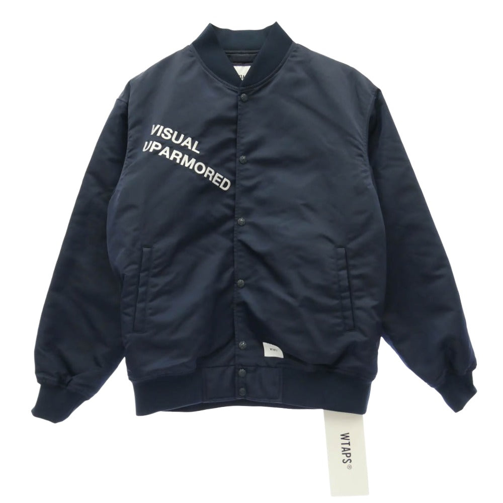 WTAPS ダブルタップス 26SS 261TQDT-JKM01 TEAM JACKET NYLON TWILL チーム ジャケット ナイロン ツイル 中綿 ブルゾン ネイビー系 X03【新古品】【未使用】【中古】