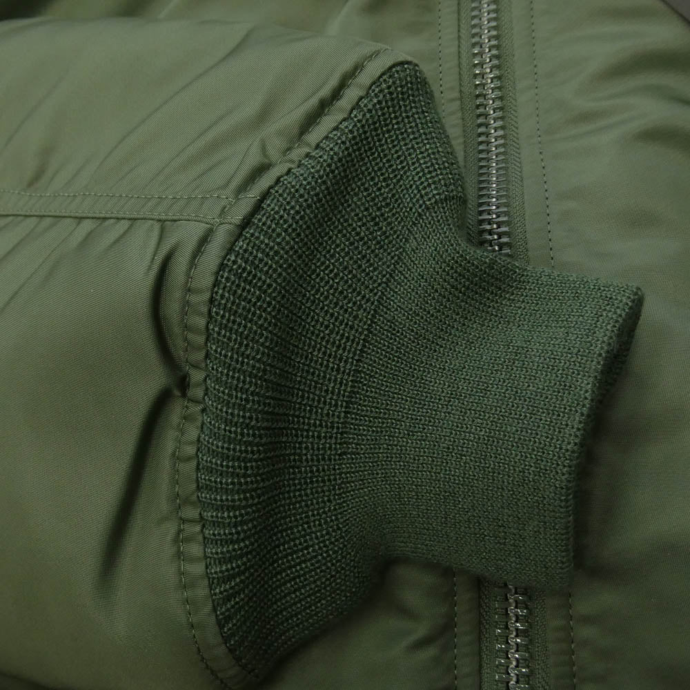 WTAPS ダブルタップス ALPHA アルファ 25AW 797-5252036 ×ALPHA MA-1 アルファ ブルゾン 中綿 ジャケット モスグリーン系 3【極上美品】【中古】
