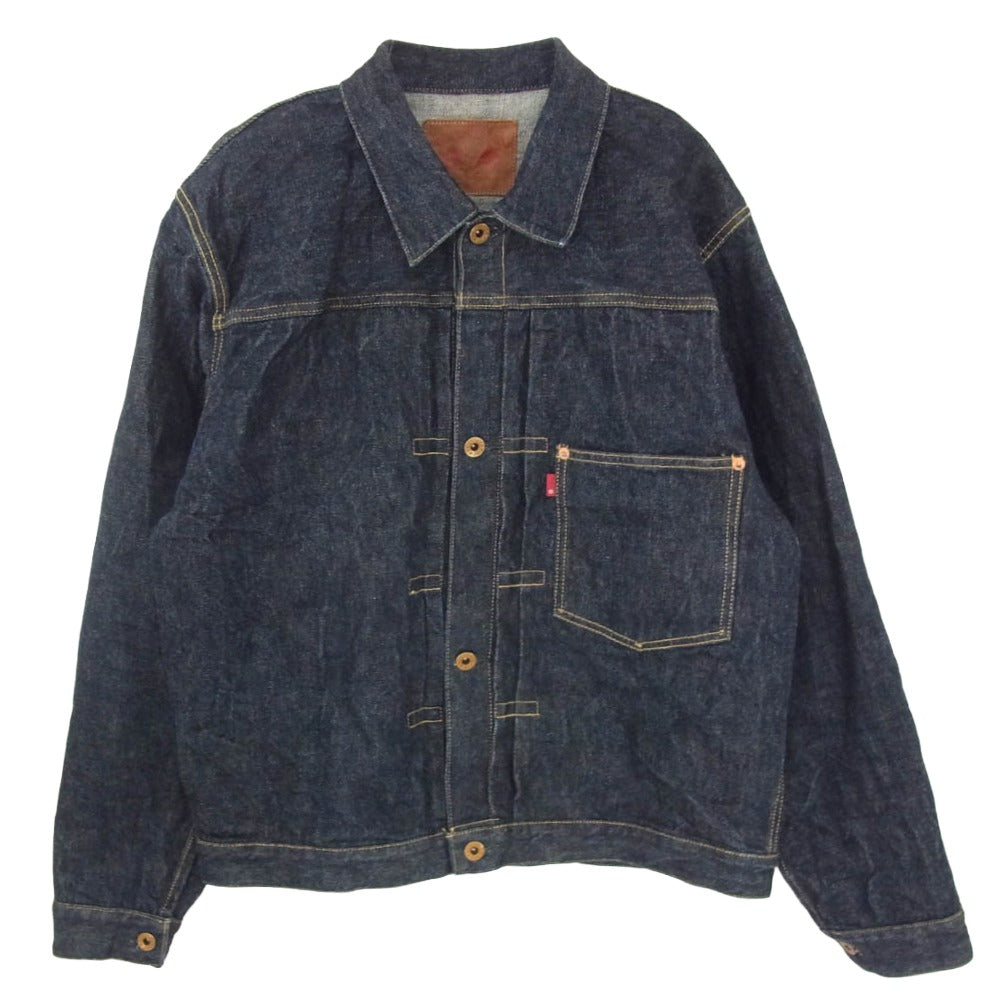 FULLCOUNT フルカウント S2107 WWII MODEL BROWN COTTON DENIM JACKET 大戦モデル デニムジャケット Gジャン インディゴブルー系 42【中古】