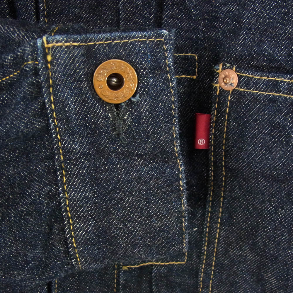 FULLCOUNT フルカウント S2107 WWII MODEL BROWN COTTON DENIM JACKET 大戦モデル デニムジャケット Gジャン インディゴブルー系 42【中古】