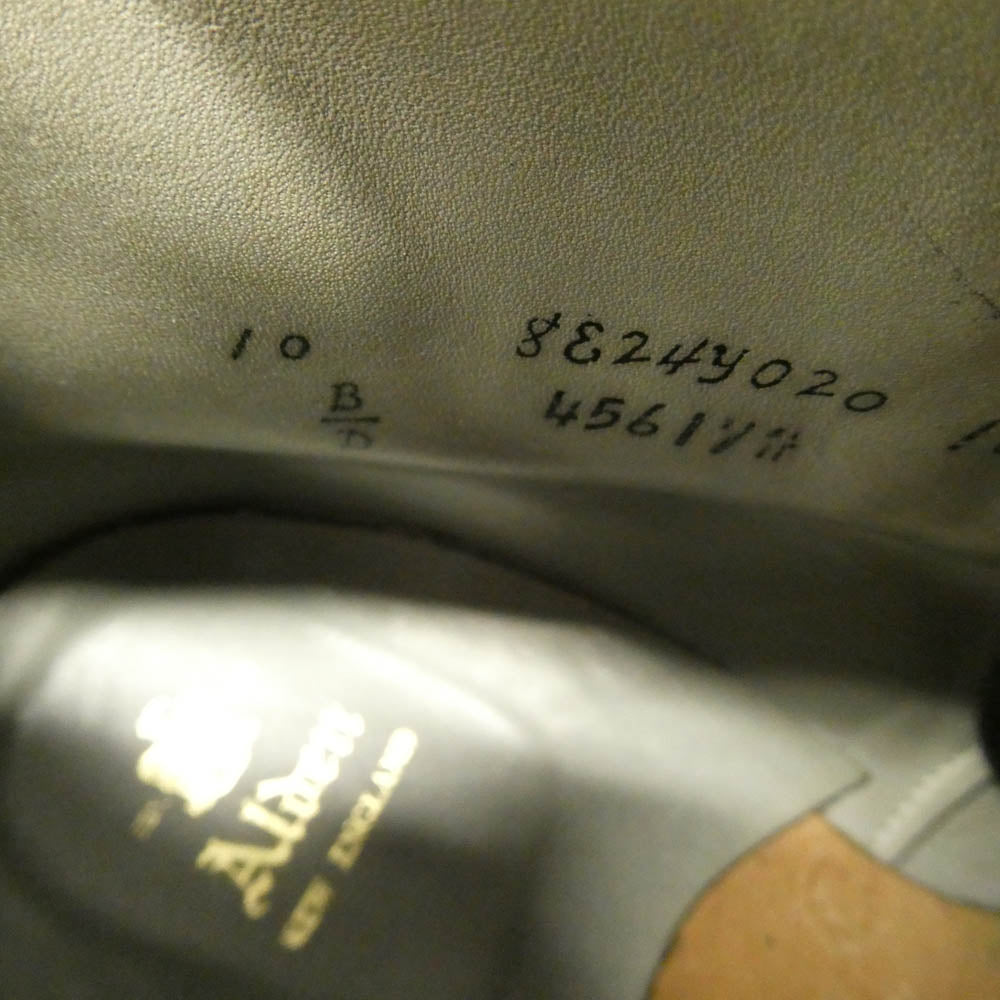 ALDEN オールデン 45617H PLANE TOE 6inch BOOTS プレーントゥ 6インチ オースティンベンズカーフ ブーツ ブラック系 10【中古】
