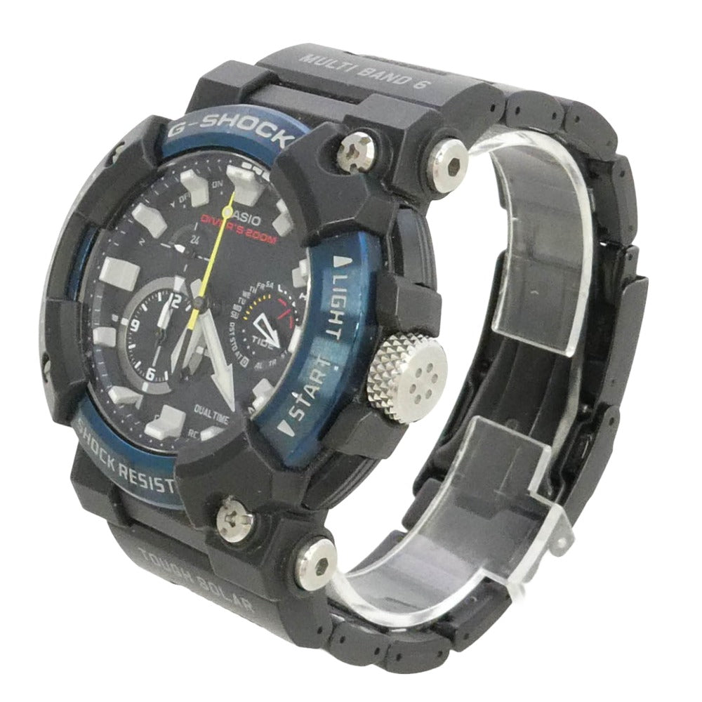 CASIO G-SHOCK カシオ ジーショック GWF-A1000C-1AJF MASTER OF G FROGMAN マスターオブG フロッグマン ソーラー 腕時計 ウォッチ ブラック系 ネイビー系【中古】