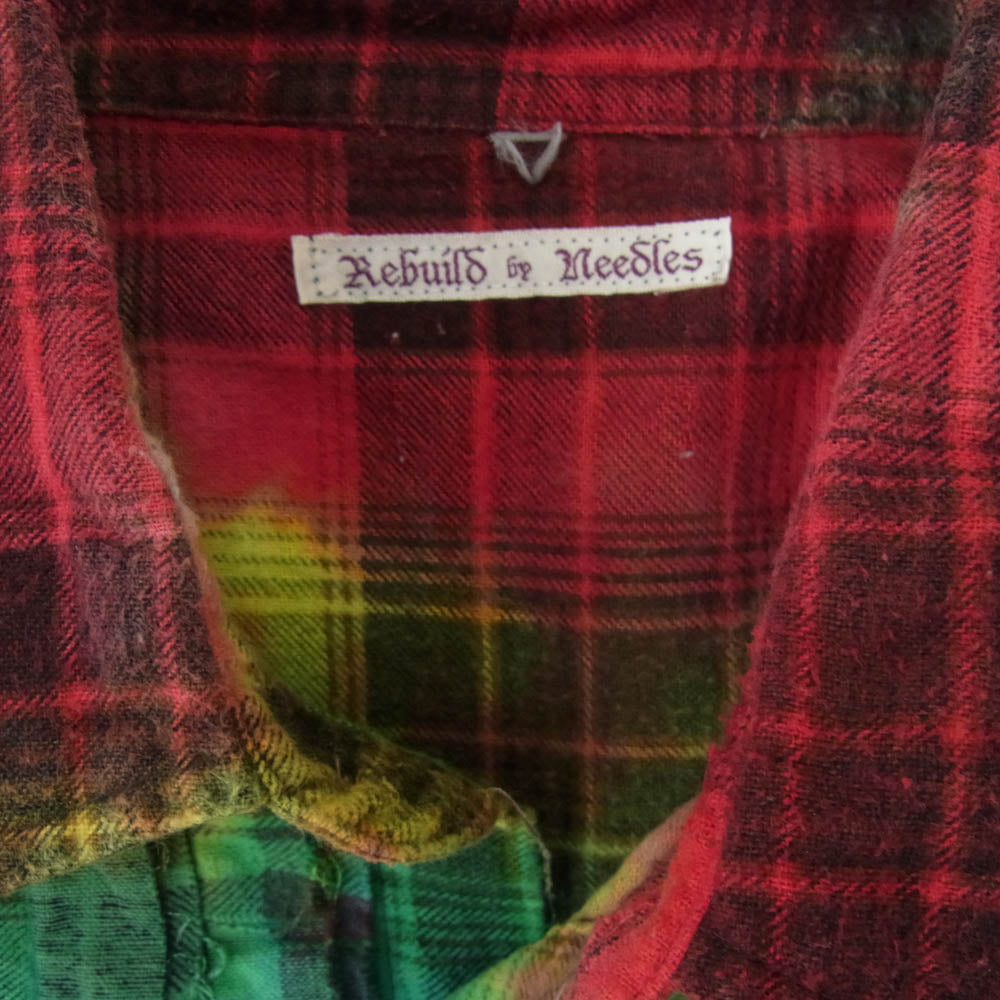Needles ニードルス HM307 Rebuild by Needles リビルドバイニードルス 再構築 シャツ 長袖 ネルシャツ マルチカラー系 サイズ表記無【中古】