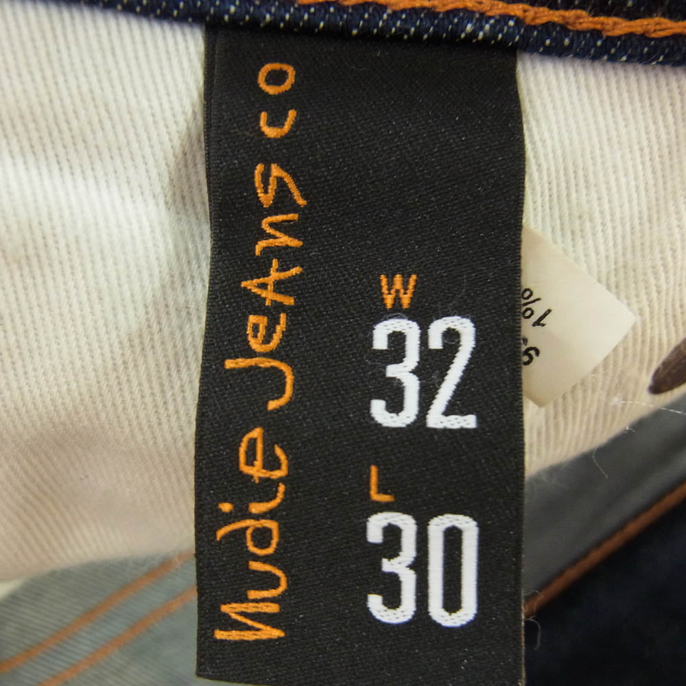 Nudie Jeans ヌーディージーンズ se411 17 スリム スキニー ジーンズ デニム パンツ インディゴブルー系 32【中古】