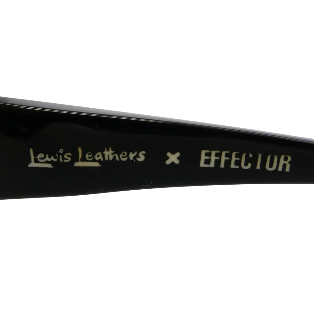 Lewis Leathers ルイスレザー EFFECTOR エフェクター × EFFECTOR DOUBLE ZERO エフェクター ダブルゼロ サングラス アイウェア 眼鏡 フレーム：ブラック【中古】