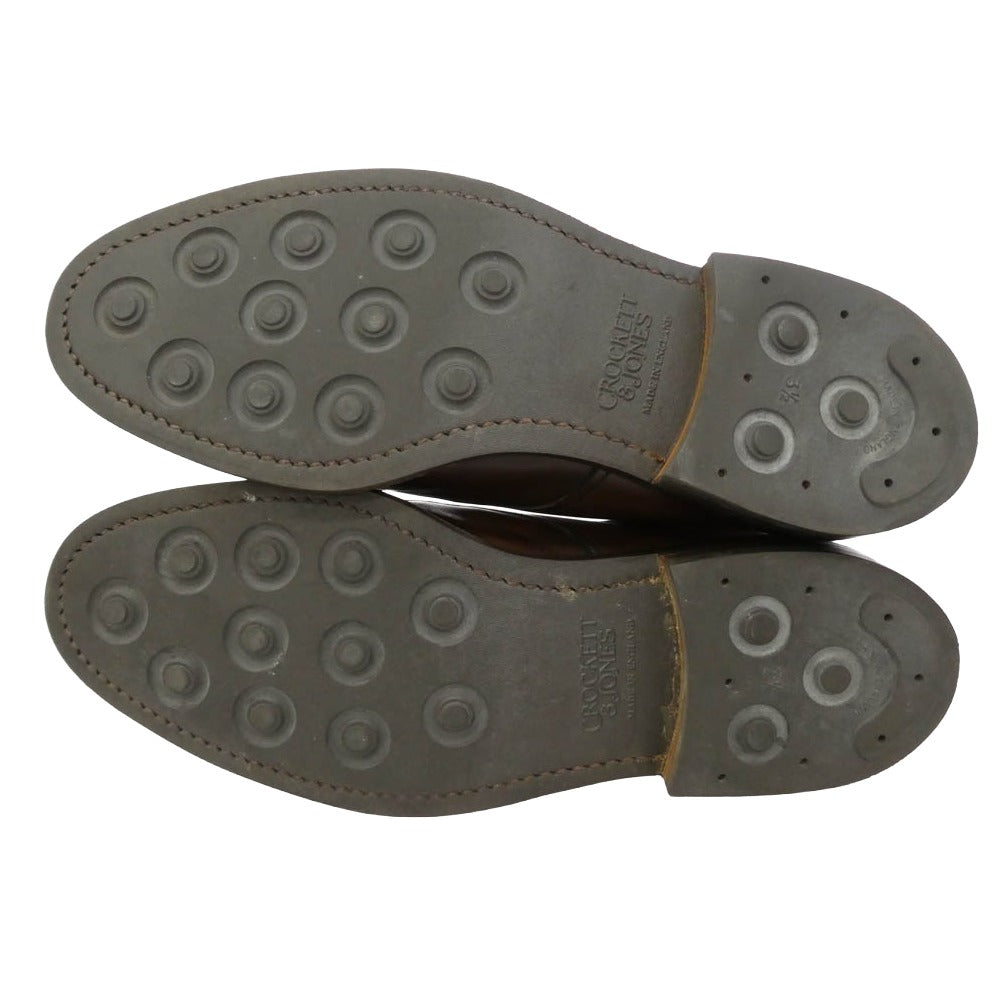 CROCKETT&JONES クロケットアンドジョーンズ 8637 14B CONISTON コニストン レースアップ レザー カントリーブーツ ブラウン系 UK8E【中古】