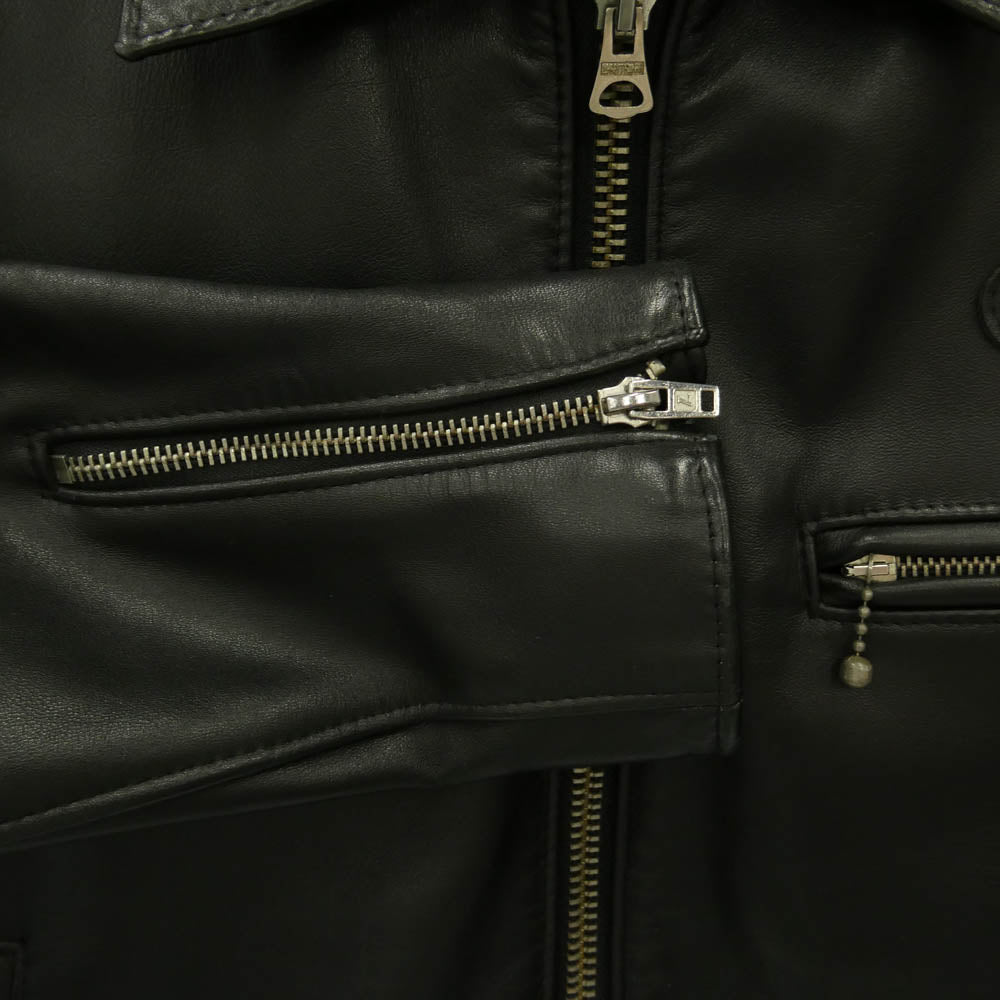 Lewis Leathers ルイスレザー DOMINATOR ドミネーター シングル ライダース レザー ジャケット ブラック系 38【中古】