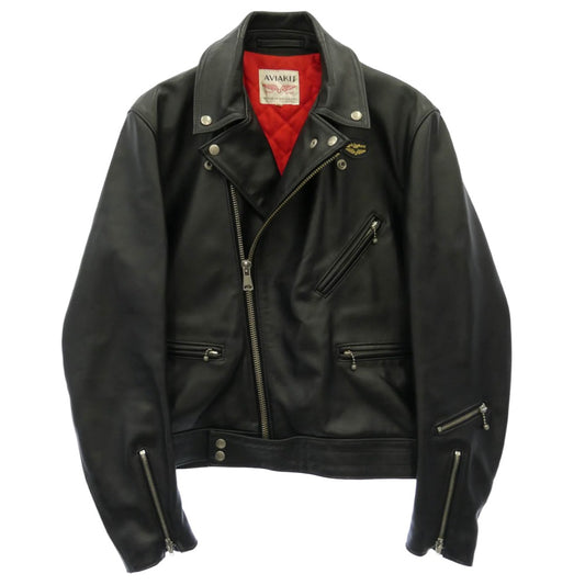 Lewis Leathers ルイスレザー Cyclone サイクロン ダブル ライダース 裏地キルティング レザー ジャケット ブラック系 40【中古】