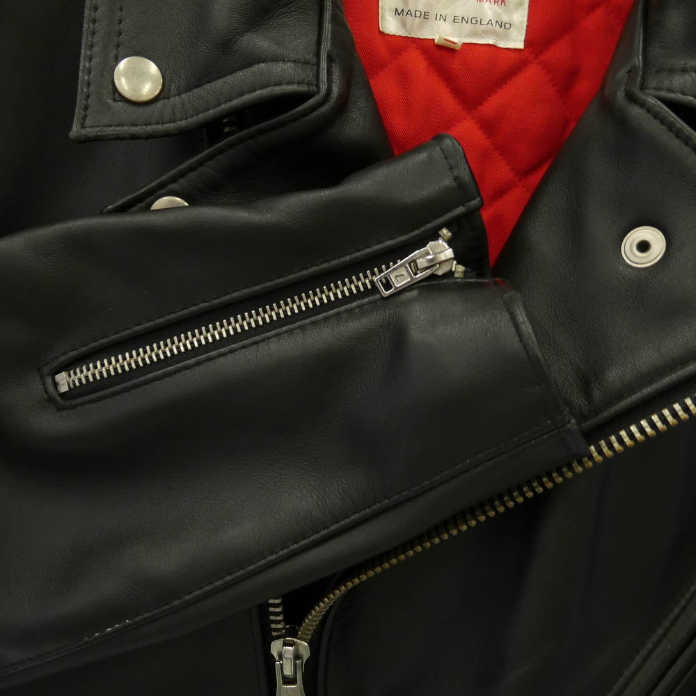 Lewis Leathers ルイスレザー Cyclone サイクロン ダブル ライダース 裏地キルティング レザー ジャケット ブラック系 40【中古】