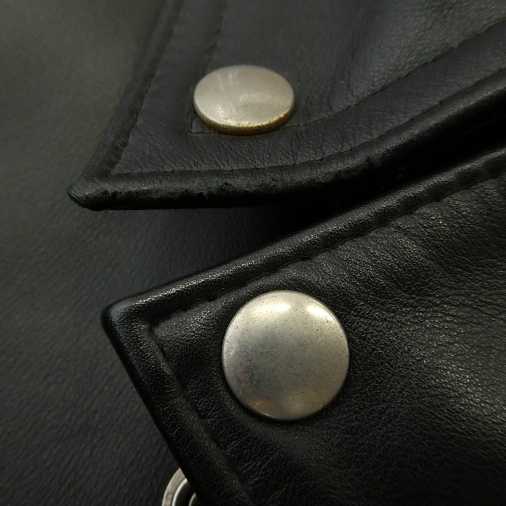 Lewis Leathers ルイスレザー Cyclone サイクロン ダブル ライダース 裏地キルティング レザー ジャケット ブラック系 40【中古】