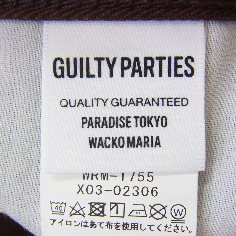 WACKO MARIA ワコマリア Wrangler ラングラー WS0192 × Wrangler WRANCHER DRESS JEANS ラングラー ランチャー ドレス ジーンズ パンツ ブラウン系 XL【中古】