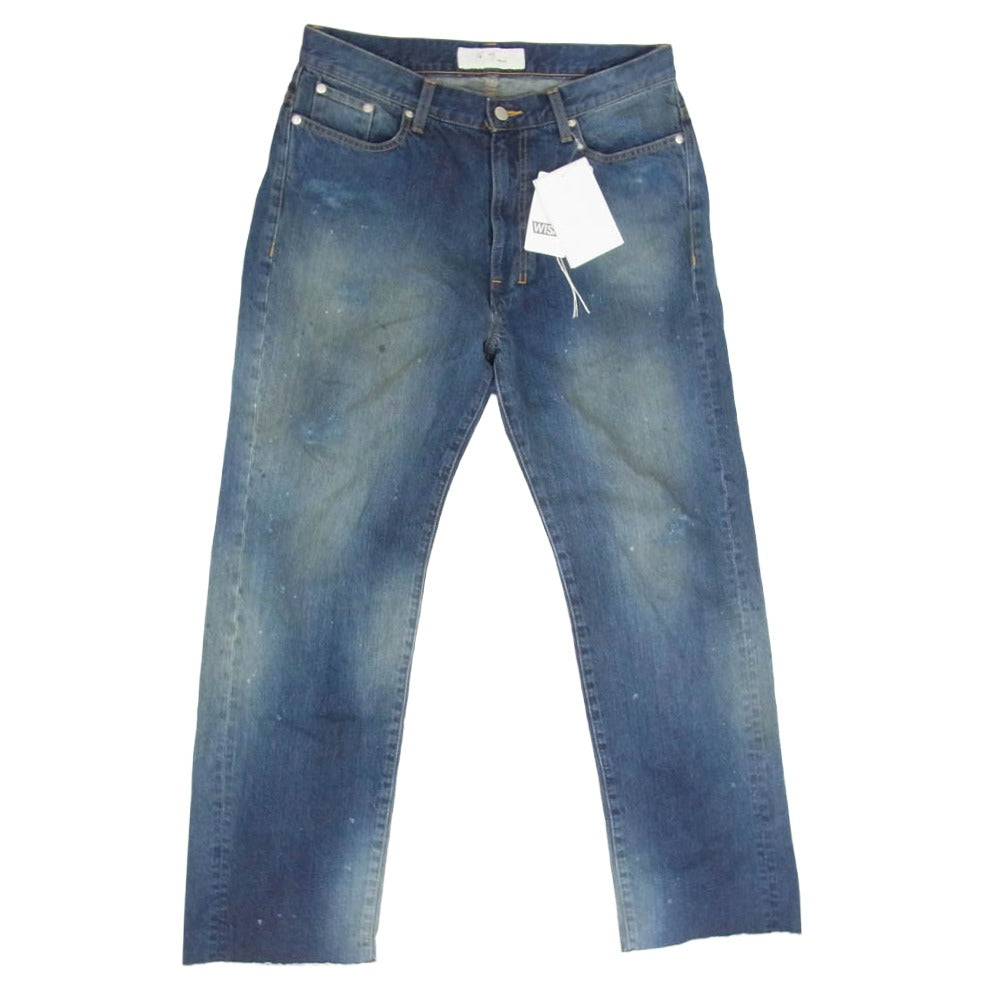 ANCELLM アンセルム 26SS ANC-#07-26SS SLIM STRAIGHT 5P DENIM PANTS スリム ストレート デニム パンツ ジーンズ インディゴブルー系 3【中古】