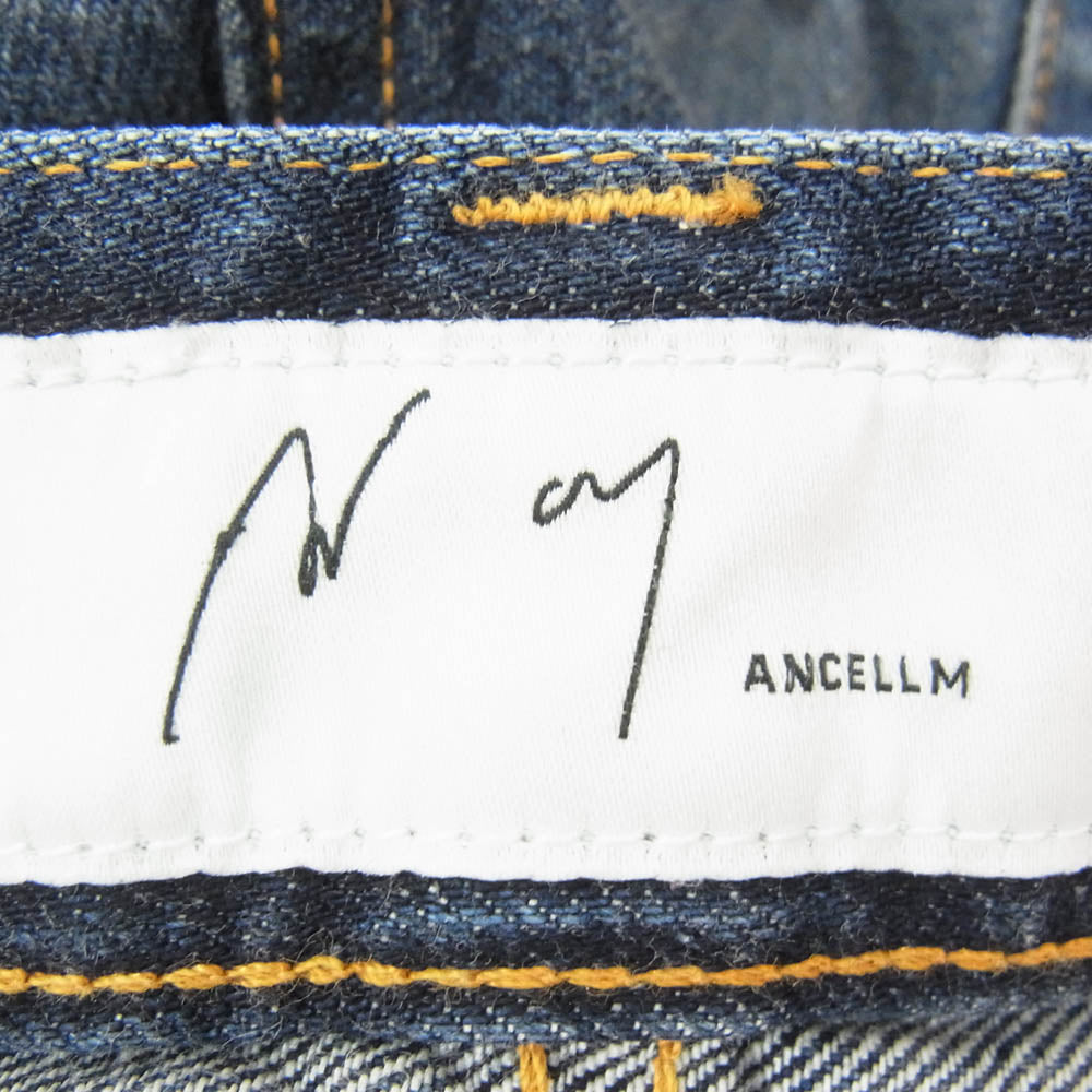 ANCELLM アンセルム 26SS ANC-#07-26SS SLIM STRAIGHT 5P DENIM PANTS スリム ストレート デニム パンツ ジーンズ インディゴブルー系 3【中古】
