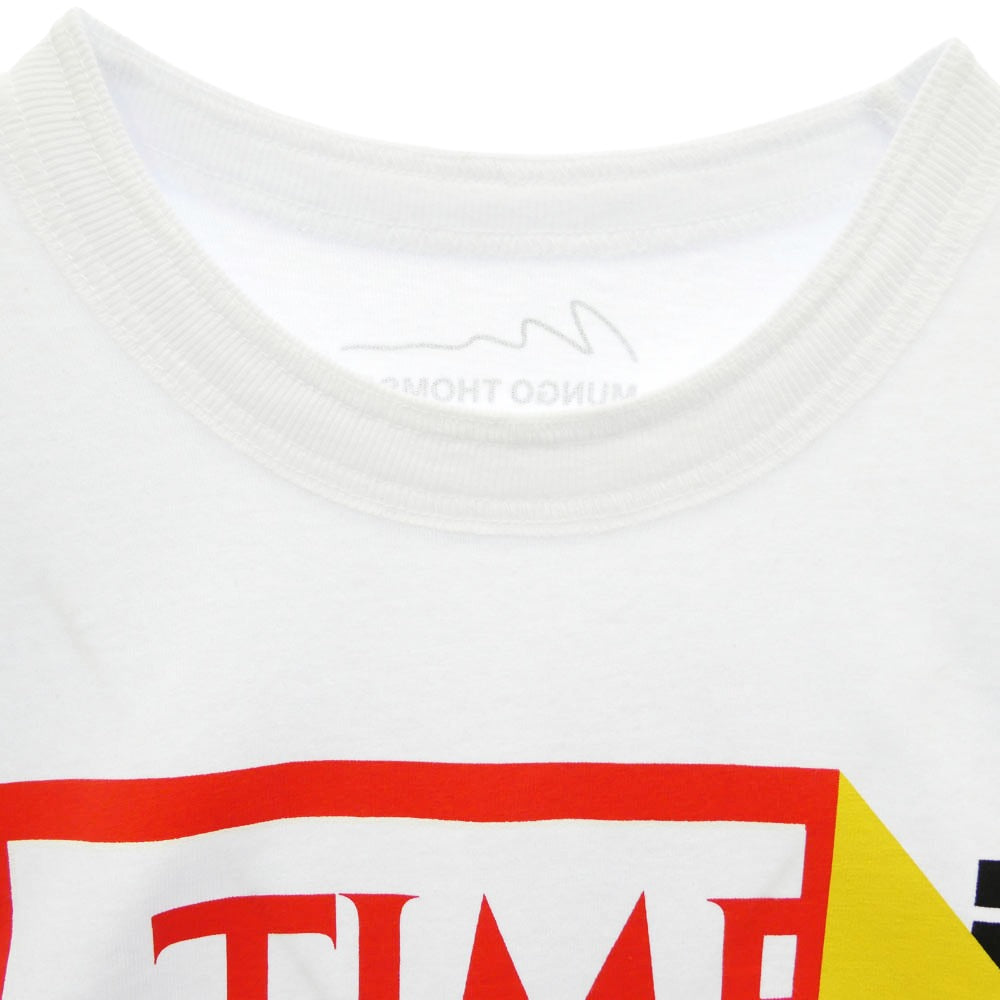 Sacai サカイ 25-01141S × Mungo Thomson Cotton Jersey T-Shirt グラフィック プリント コットン Tシャツ ホワイト系 2【中古】